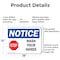 Signmission Wash Your Hands, 18 in W x Rectangle, Aluminum OS-2PACK-NS-A-1218-L-16866 - alternate 6